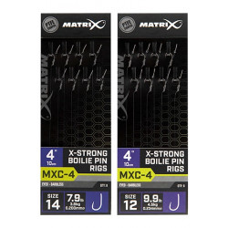 bas de ligne MATRIX MXC-4 4” X-STRONG BOILIE PIN RIGS