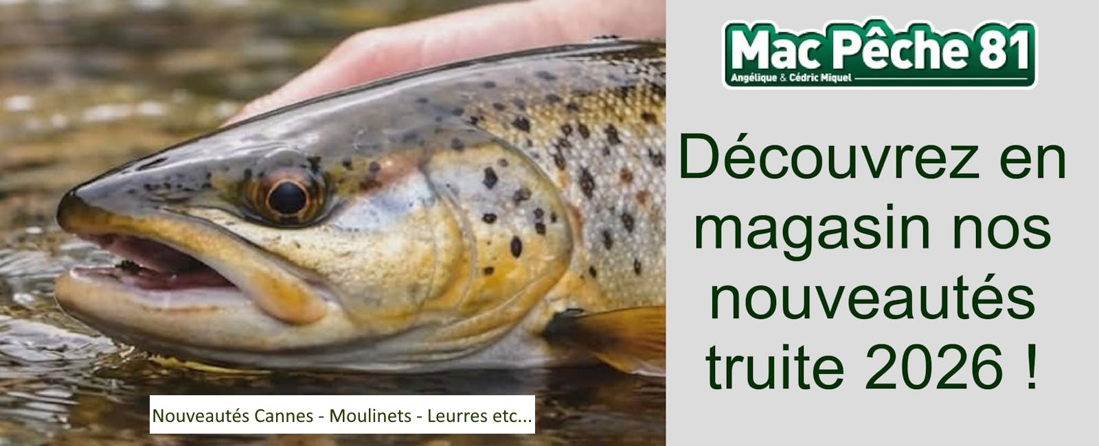 Nouveauté pêche truite